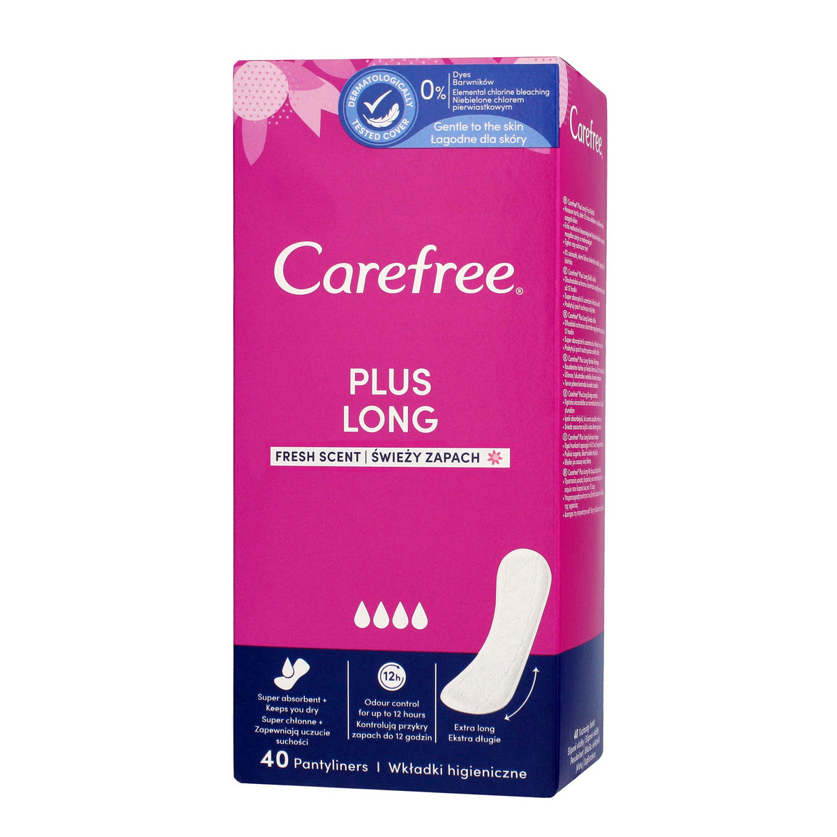 Carefree Plus Long higieninės pagalvėlės Fresh Scent - šviežias kvapas