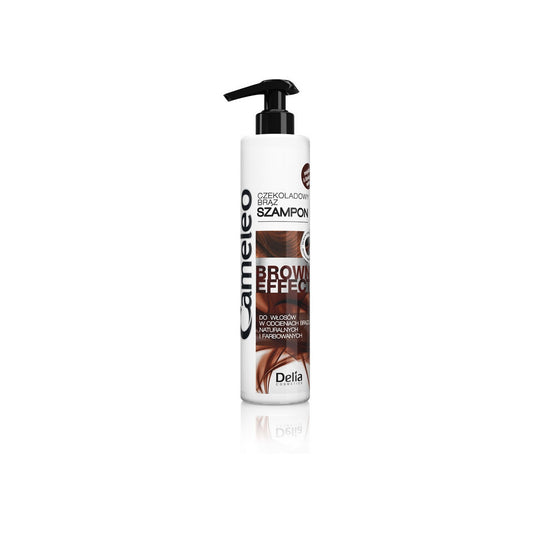 DELIA COSMETICS CAMELEO BROWN EFFECT Atgaivinantis šampūnas su spalvos gylio efektu tamsiaplaukėms 250ml