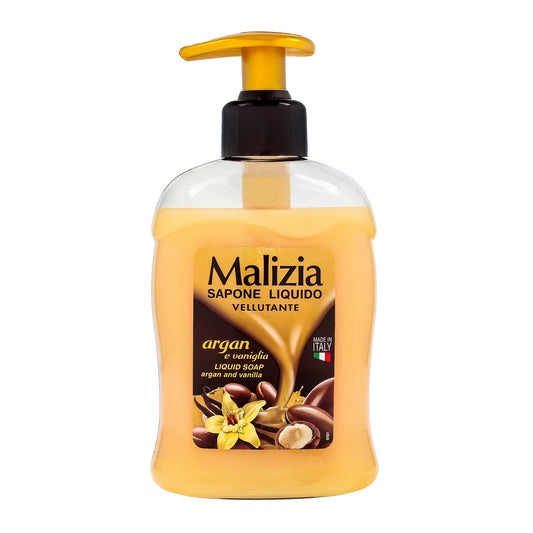MALIZIA Skystas muilas pompoje Argan & Vanilė 300 ml