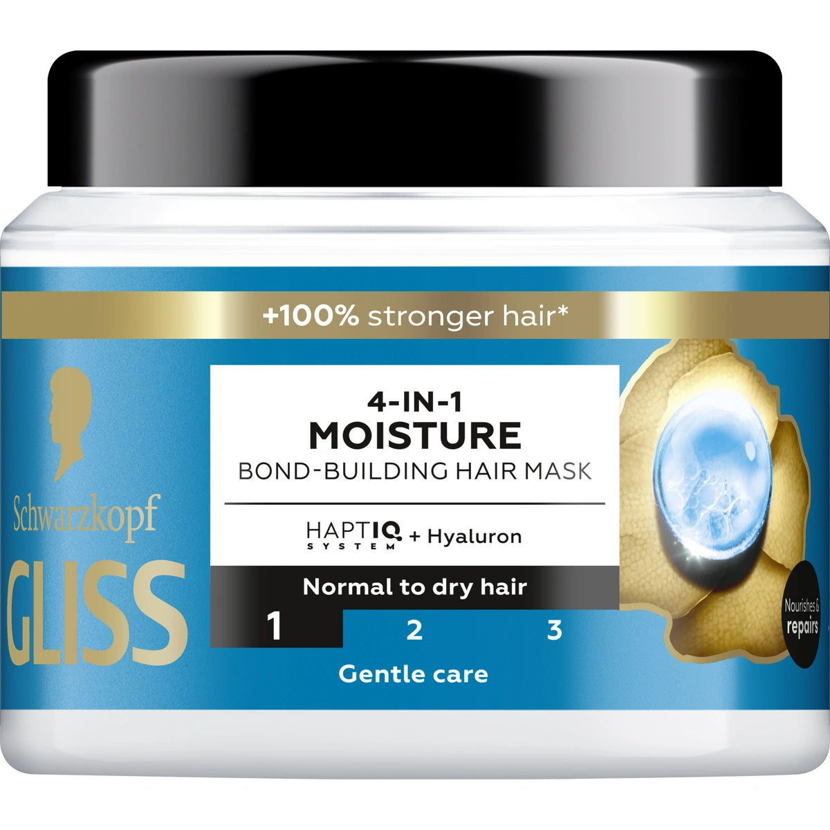 SCHWARZKOPF Gliss TRT Aqua Revive Plaukų kaukė stiprinanti 4in1 400 ml