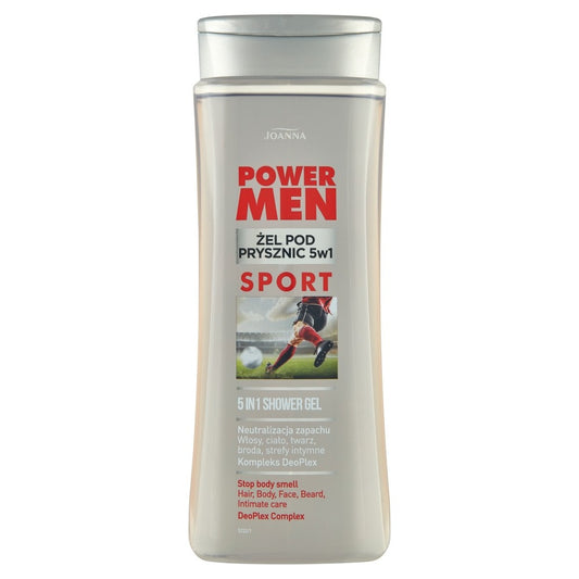 JOANNA Power Men 5w1 Sport dušo gelis - DeoPlex 300 ml
