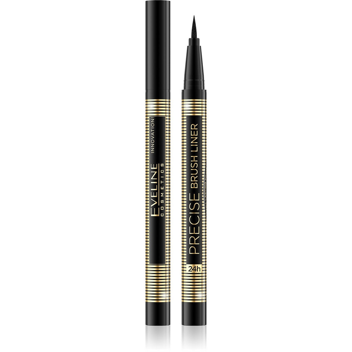 EVELINE Precise Brush Liner Eyeliner su teptuku – juodas