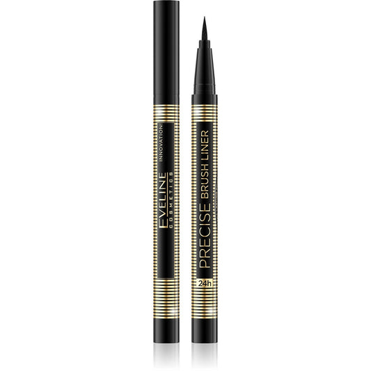 EVELINE Precise Brush Liner Eyeliner su teptuku – juodas