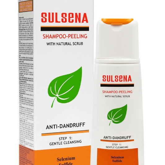 SULSENA Šampūnas-peelingas prieš pleiskanas su natūraliu peelingu 150ml