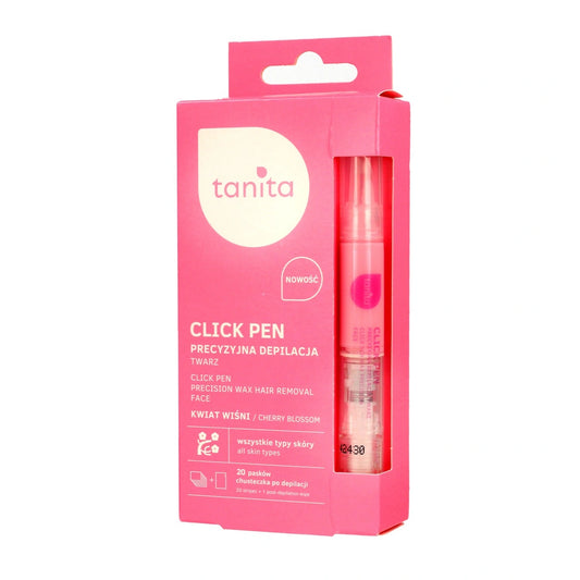 Tanita Click Pen aplikator su vašku preciziškam veido depiliavimui Kwiat Wiśni 3.6ml