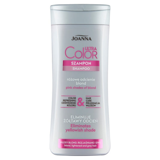 JOANNA Ultra Color Šampūnas - rožiniai atspalviai šviesiems plaukams 200 ml