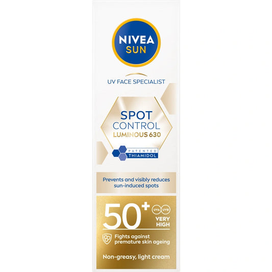 NIVEA SUN Tamsių dėmių kontrolės SPF50+ veido kremas 40 ml
