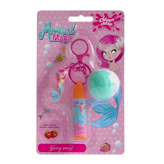 CHLAPU CHLAP Blizgis lūpoms su pakabuku Mermaid Magic - poziomka