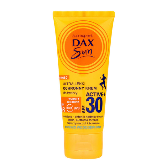 DAX Sun Ultralengvas Ochrininis Kremas veidui SPF30 Active+ 50ml