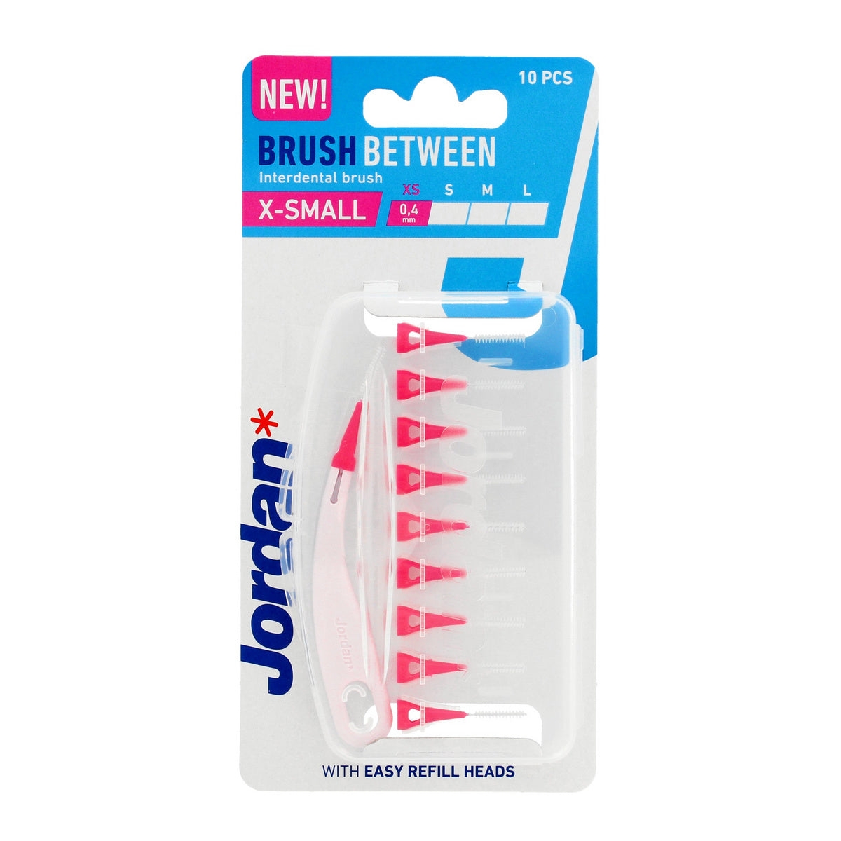 JORDAN Taršytuvai tarpdančių valymui - XS (x-small) 0.4mm 1op.-10vnt