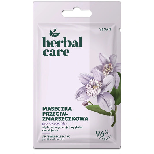 HERBAL CARE Vegan Priešraukšlinė veido kaukė - Peptidai su orchidėja 7 g