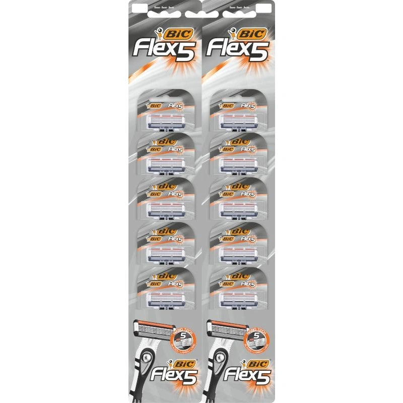 BIC Flex 5 kartos skutimosi peiliukas - 1op.-10vnt