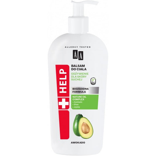 AA HELP Kūno balzamas Avokadas - maitinimas sausai odai 400ml