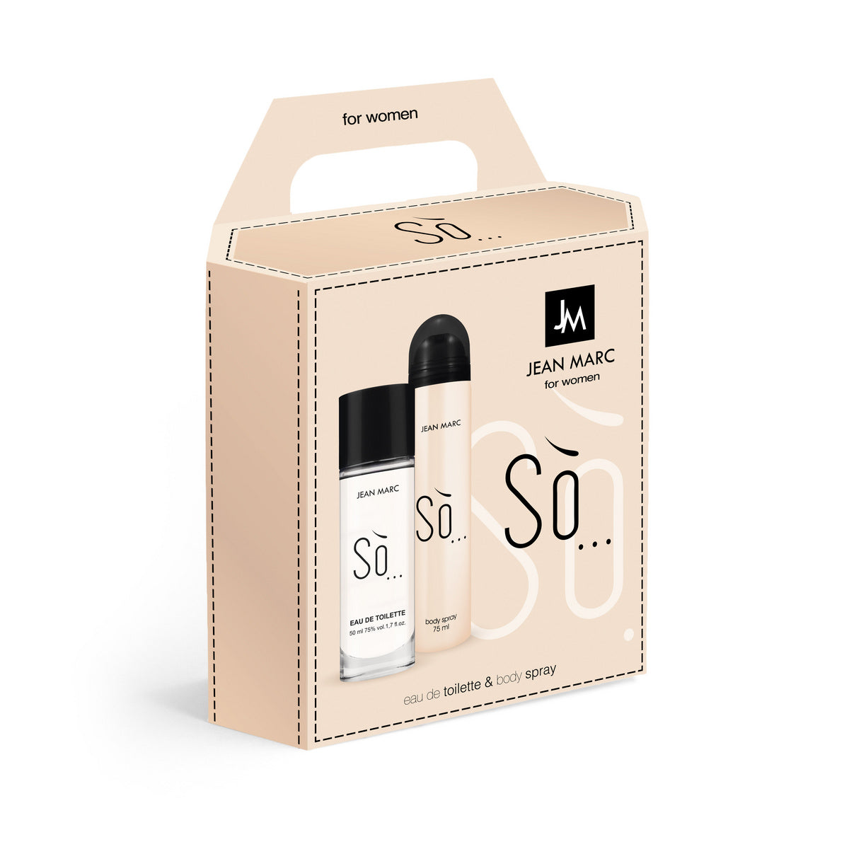 JEAN MARC So… Dovanų rinkinys moterims - Tualetinis vanduo 50 ml + Dezodorantas 75 ml
