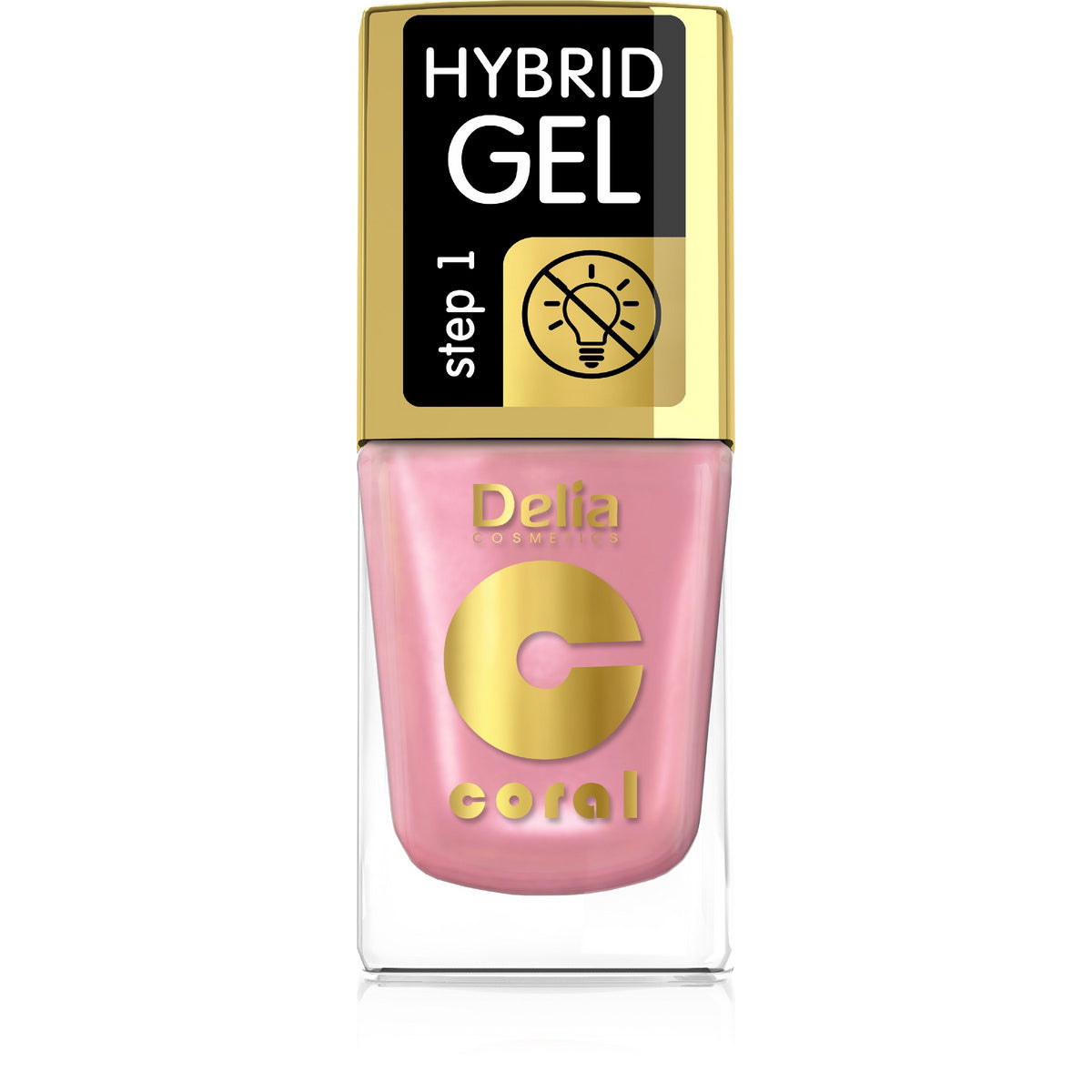 DELIA COSMETICS Coral Hybrid Gel Nagų lakas nr 68 11ml