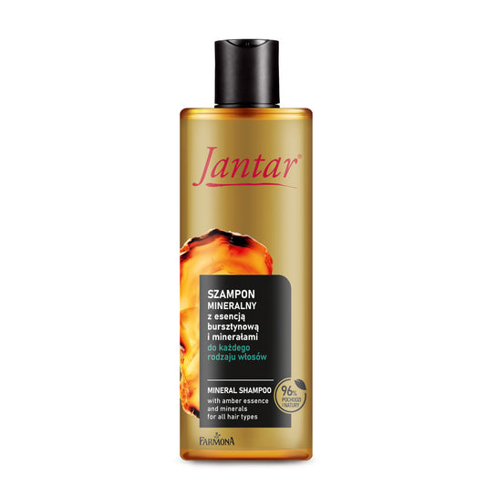 JANTAR Mineralinis šampūnas su gintaro esencija ir mineralais visų tipų plaukams 300 ml