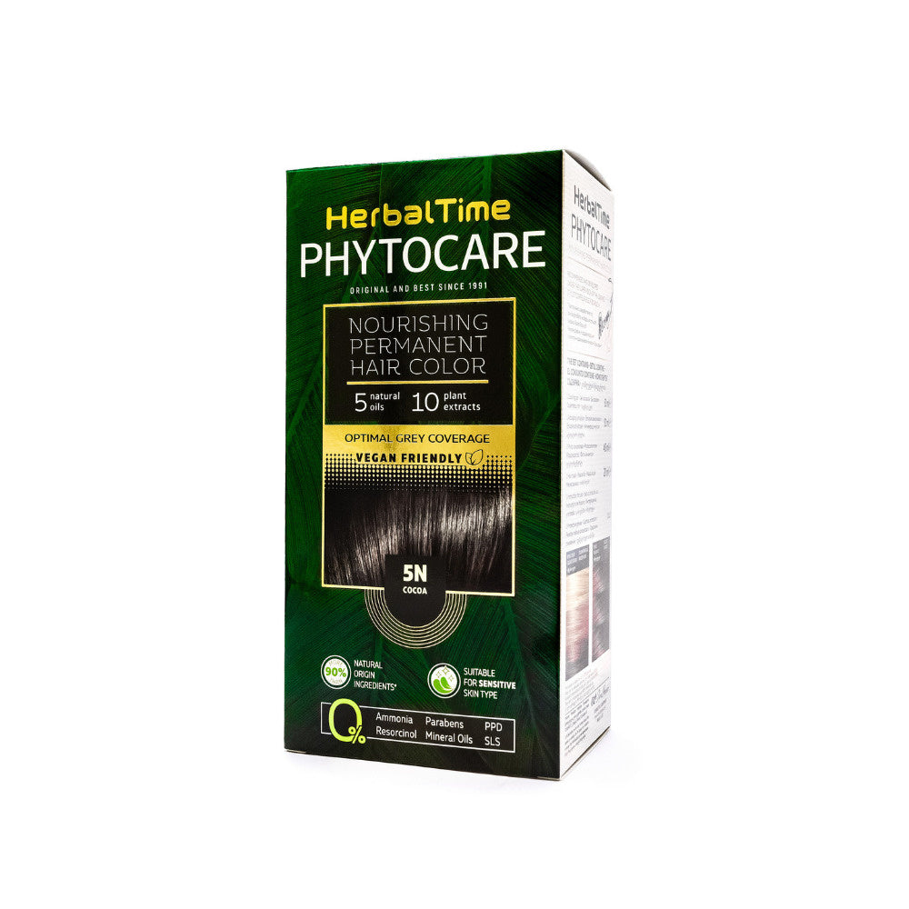 HERBAL TIME Phytocare Natūrali plaukų dažai 5N Cacoa