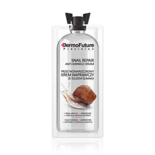 Dermofuture Precision Priešraukšlinis atstatomasis kremas su sraigių gleivėmis 12ml-paketas