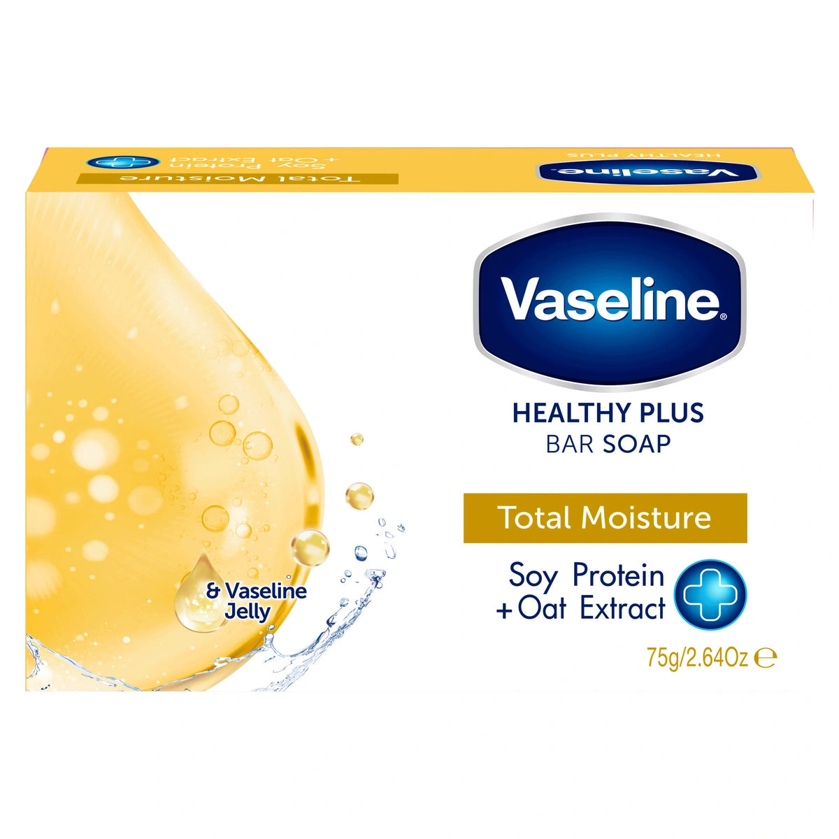 VASELINE Total Moisture Muilas gabalėliuose su vazelinu 75 g