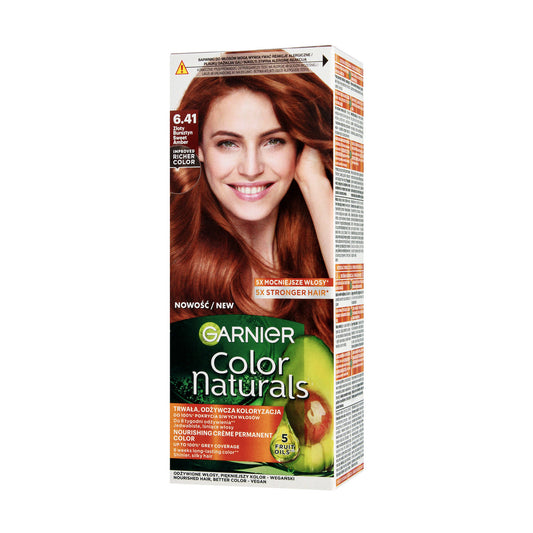 GARNIER Color Naturals Plaukų dažai nr 6.41 - Auksinis gintaras