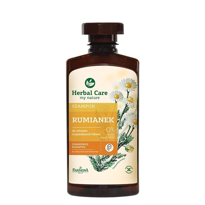 HERBAL CARE Šampūnas šviesintiems ir blondiniams plaukams su ramunėlėmis 330 ml