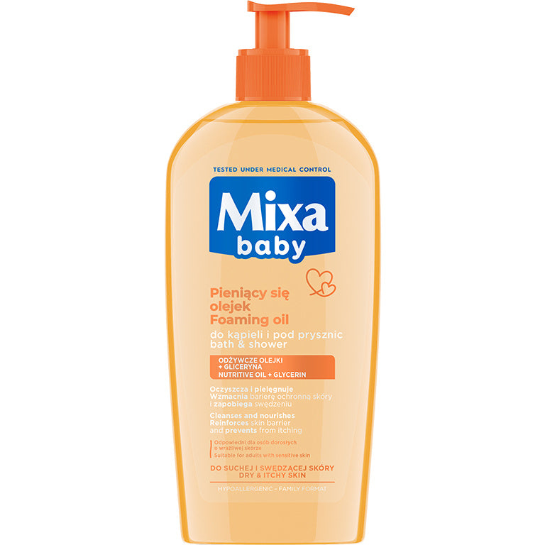 MIXA Baby Putojantis aliejus voniai ir dušui 400 ml