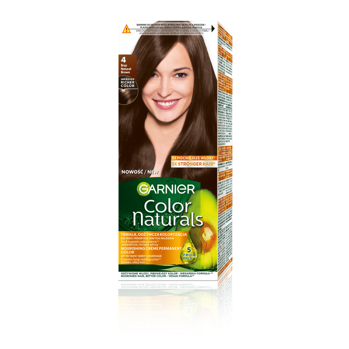 GARNIER Color Naturals Plaukų dažai nr. 4 - Rudas 1op.