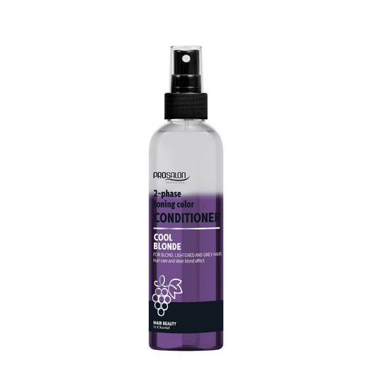 CHANTAL ProSalon Cool Blonde Dvifazė tonizuojanti priemonė plaukams blond, šviesinamiems ir pilkiems 200ml