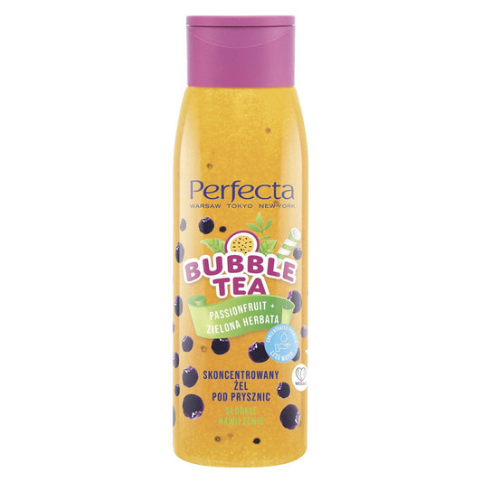 PERFECTA Bubble Tea Koncentruotas dušo gelis - Aistringas vaisius + Žalioji arbata 400 ml