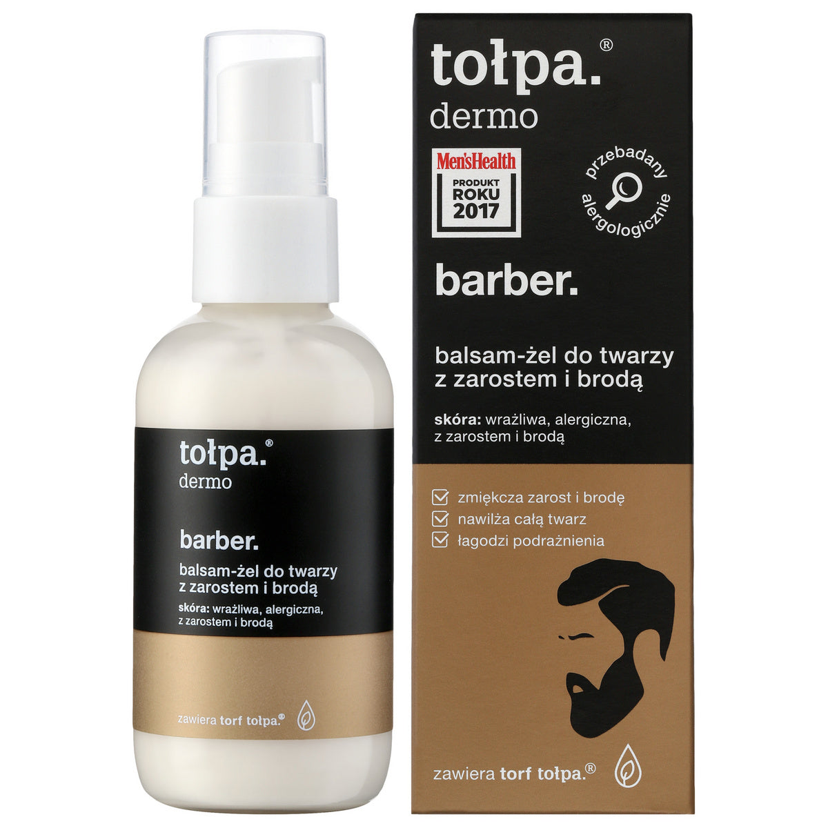 TOŁPA Dermo Barber Balsamas-gelis veidui su barzda ir 75 ml