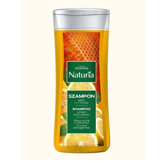 JOANNA Naturia Šampūnas sausiems ir pažeistiems plaukams - Medus ir citrina 200 ml