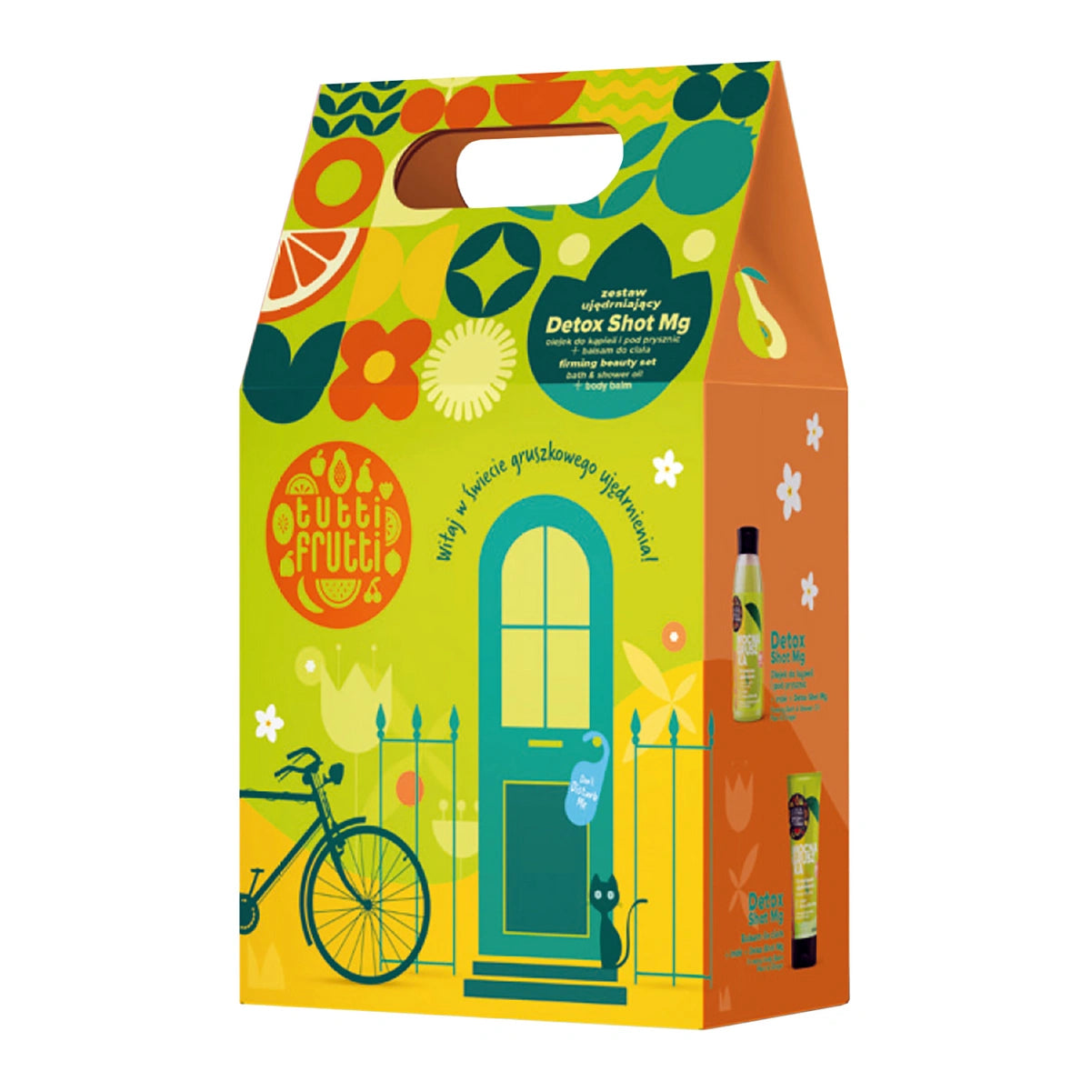 TUTTI FRUTTI Dovanų rinkinys Kriaušė (Alyvuogių aliejus voniai 400ml + Kūno losjonas 200ml)