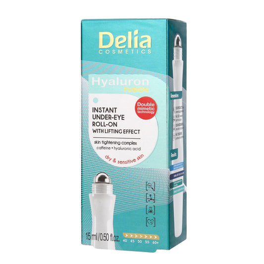 DELIA COSMETICS Hyaluron Fusion 50+ Ritinimo roll-on po akimis 15ml