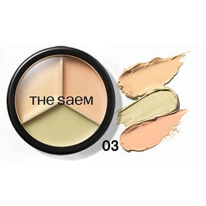 SAEM Cover Perfection Korrektorius veidui Triple Pot 03 Correct Up Beige