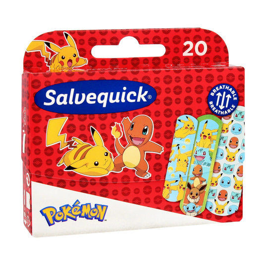 SALVEQUICK Pleistrai vaikams Pokemon 1op.-20vnt