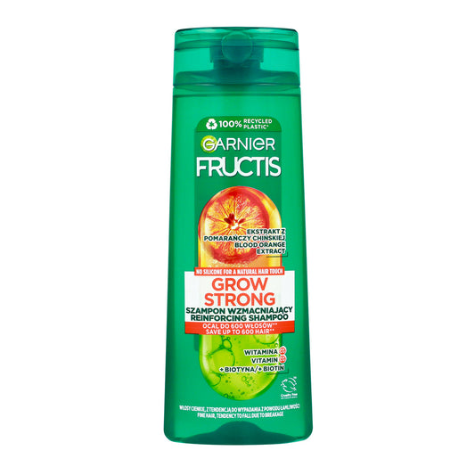 GARNIER Fructis Šampūnas, stiprinantis plaukus, kurie slenka Grow Strong 400 ml