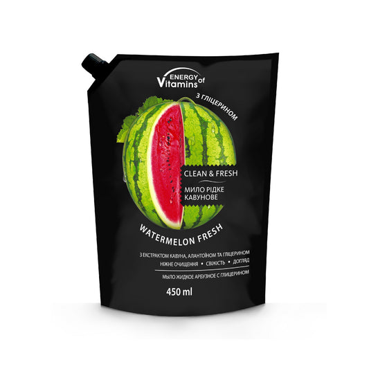 ENERGY OF VITAMINS Skystas muilas Arbūzas 450ml - papildymas
