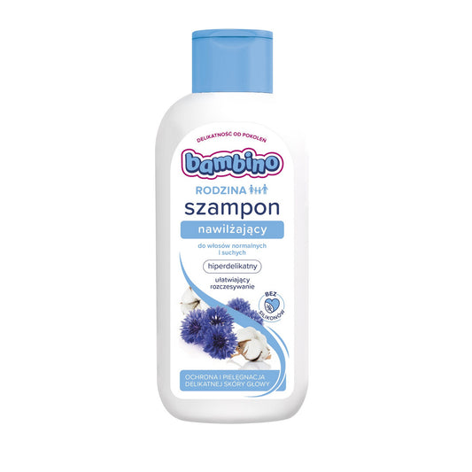 BAMBINO Švelnus drėkinamasis šampūnas normaliems ir sausiems plaukams 400 ml