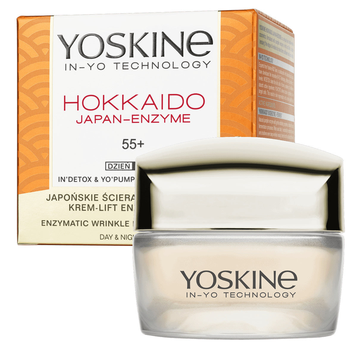 YOSKINE Hokkaido Japan-Enzyme 55+ Kremas nuo raukšlių su peptidais ir fermentais 50 ml