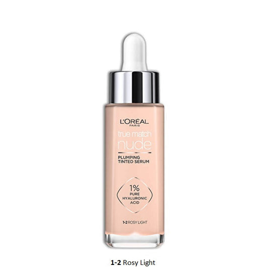 LOREAL True Match Nude Serum su makiažo pagrindu 1-2 Rosy Light 30 ml
