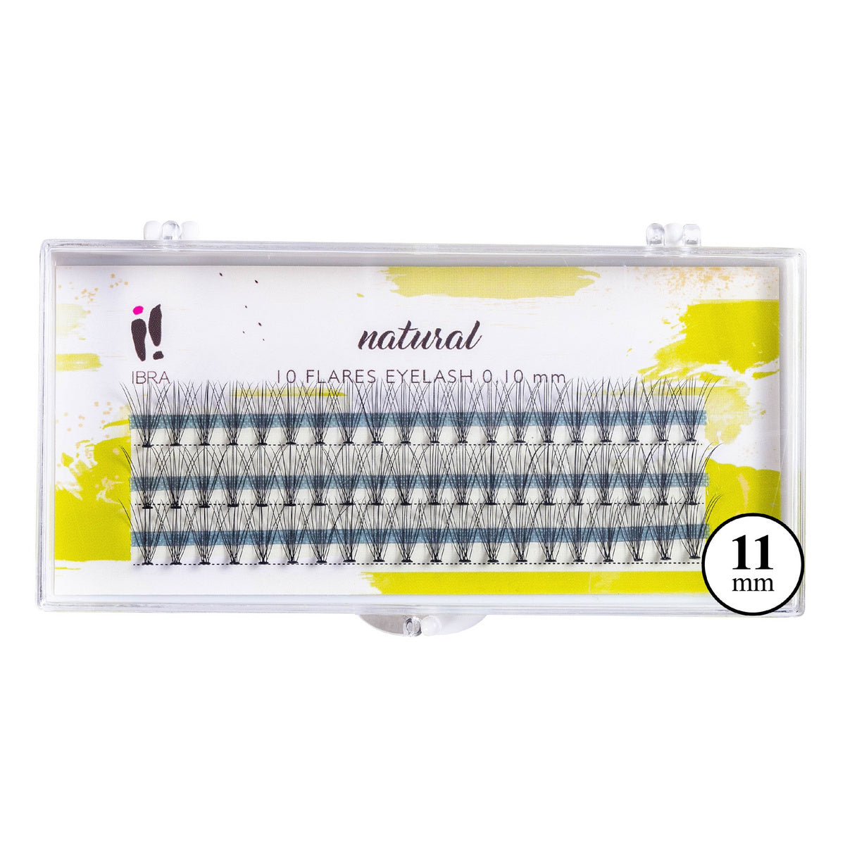 IBRA Kuokšteliai blakstienų NATURAL 0.10-C-11mm 1 pak.