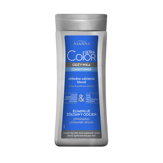 JOANNA Ultra Color Spalvą keičiančio kondicionieriaus - šaltos blondinės atspalviai 200 g