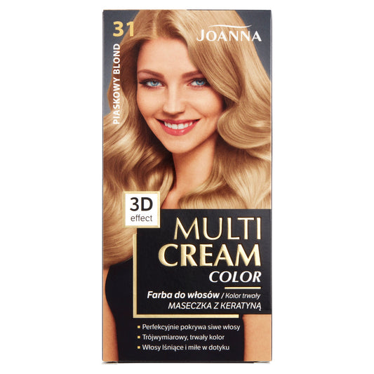 JOANNA Multi Cream Color Plaukų dažai nr. 31 Smėlio blondinė