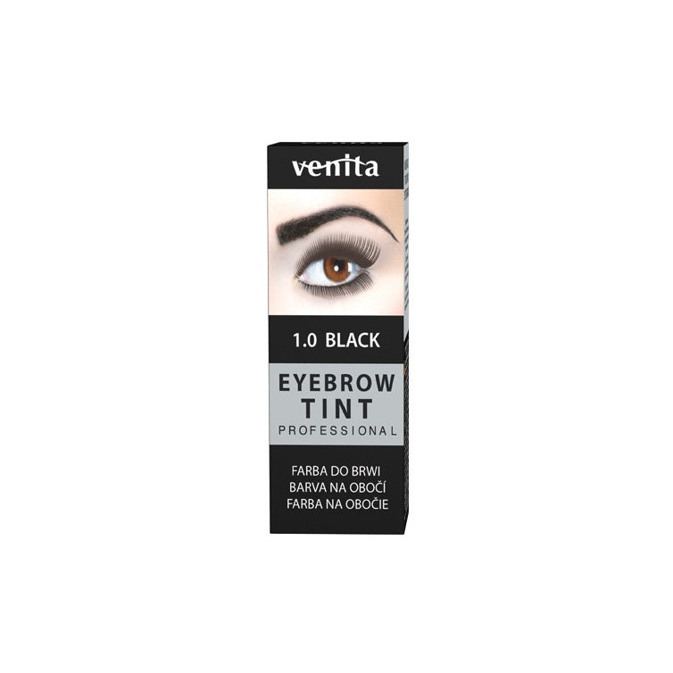 VENITA Eyebrow Tint Profesionali antakių dažų pudra - 1.0 Black (juoda) 1vnt.