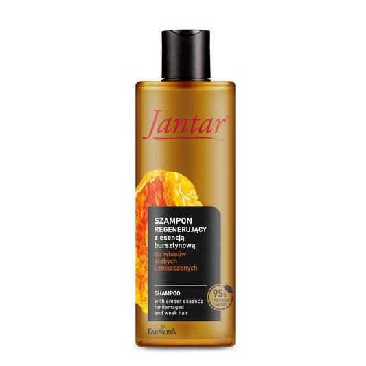 JANTAR Regeneruojantis šampūnas silpniems ir pažeistiems plaukams su gintaro esencija 300 ml