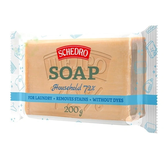 SCHEDRO Šviesiai pilkas muilas 72% (plėvelė) 200 g