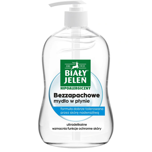 BALTAS ELNIAS Skystas muilas bekvapis hipoalerginis 500 ml