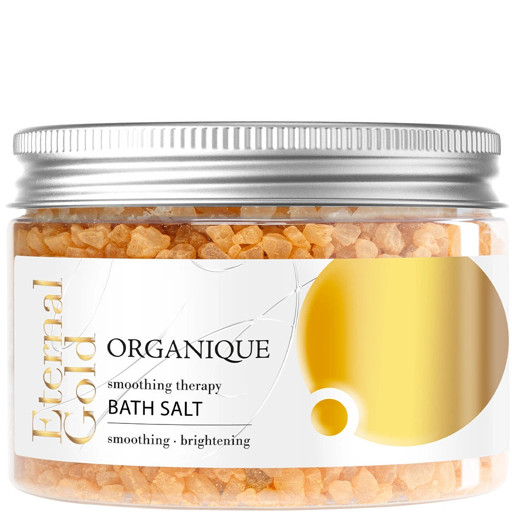 ORGANIQUE Eternal Gold Atsipalaiduojanti vonios druska 600 g