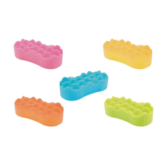 DONEGAL Kempinė voniai ir masažui - profiliuota (6016) 1 vnt. - mišrios spalvos