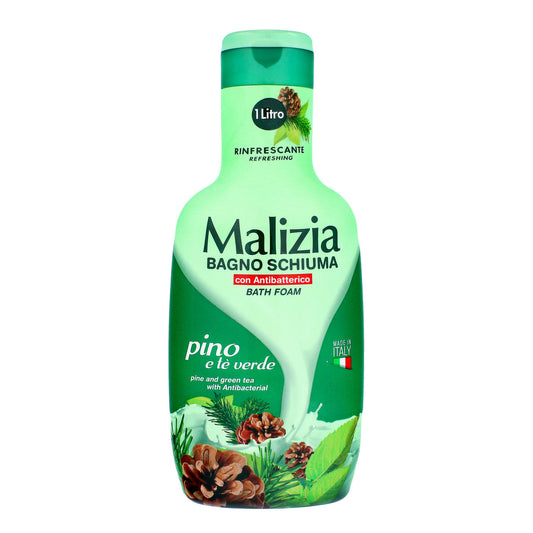MALIZIA Vonios skystis Pušis ir Žalioji arbata 1000 ml